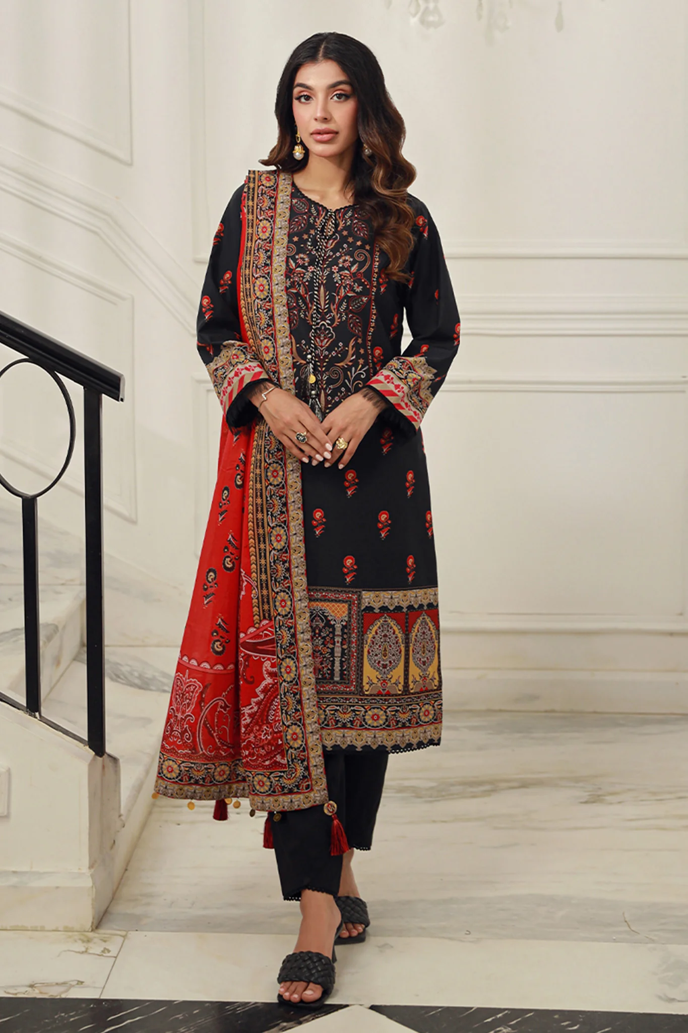 Asim Jofa Prints Unstitched 3 Piece Digital Lawn Vol-06 Suit-AJUN-12
