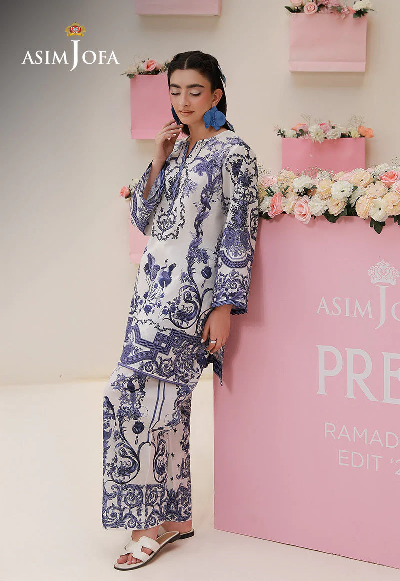 Asim Jofa Stitched 2 Piece Printed Lawn Ramadan Edit-AJPB-274 - Image 2