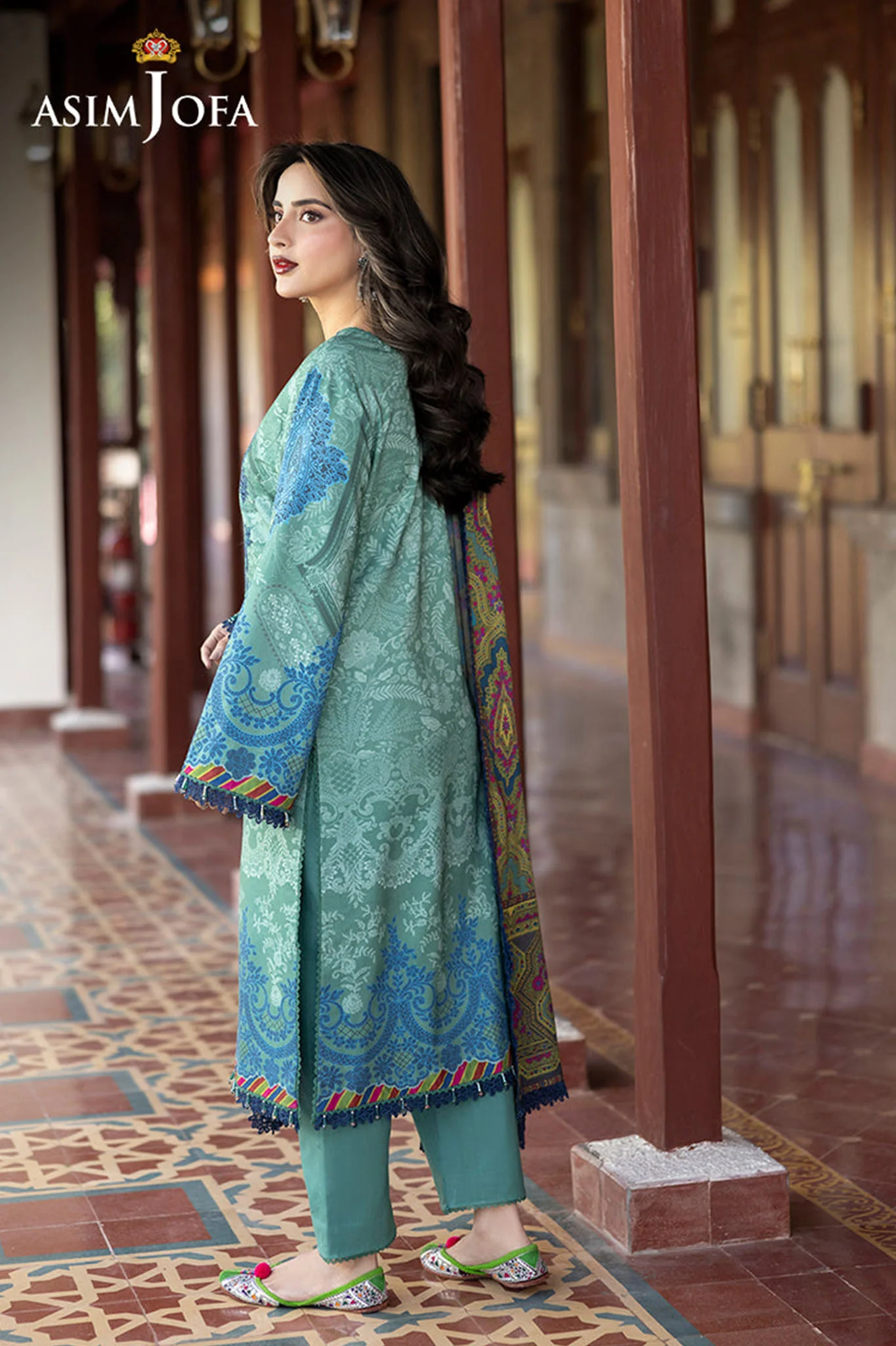 Asim Jofa Unstitched 3 Piece Winter Suit-AJUW-24 - Image 3