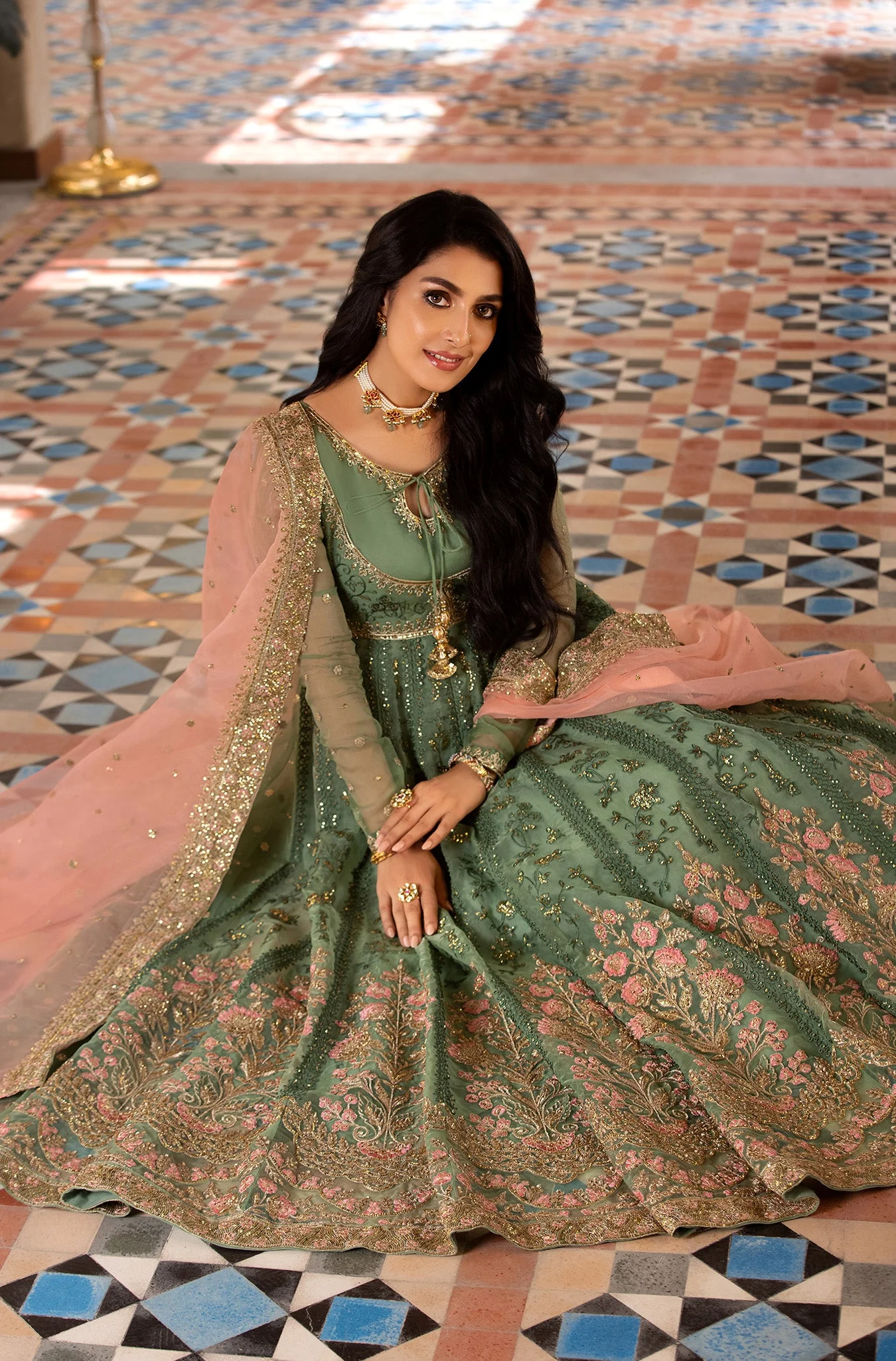 The Royal Chapter By Asma & Sidra Stitched Formals Suit-Angelina - Image 6