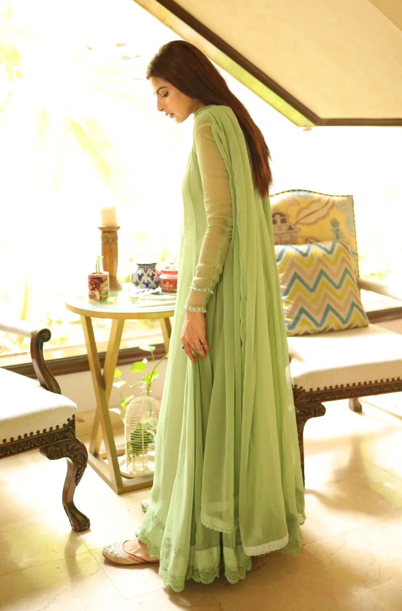 Kalidaar Frocks By Asma & Sidra Stitched Formals Suit-Misbah Dosani - Image 4