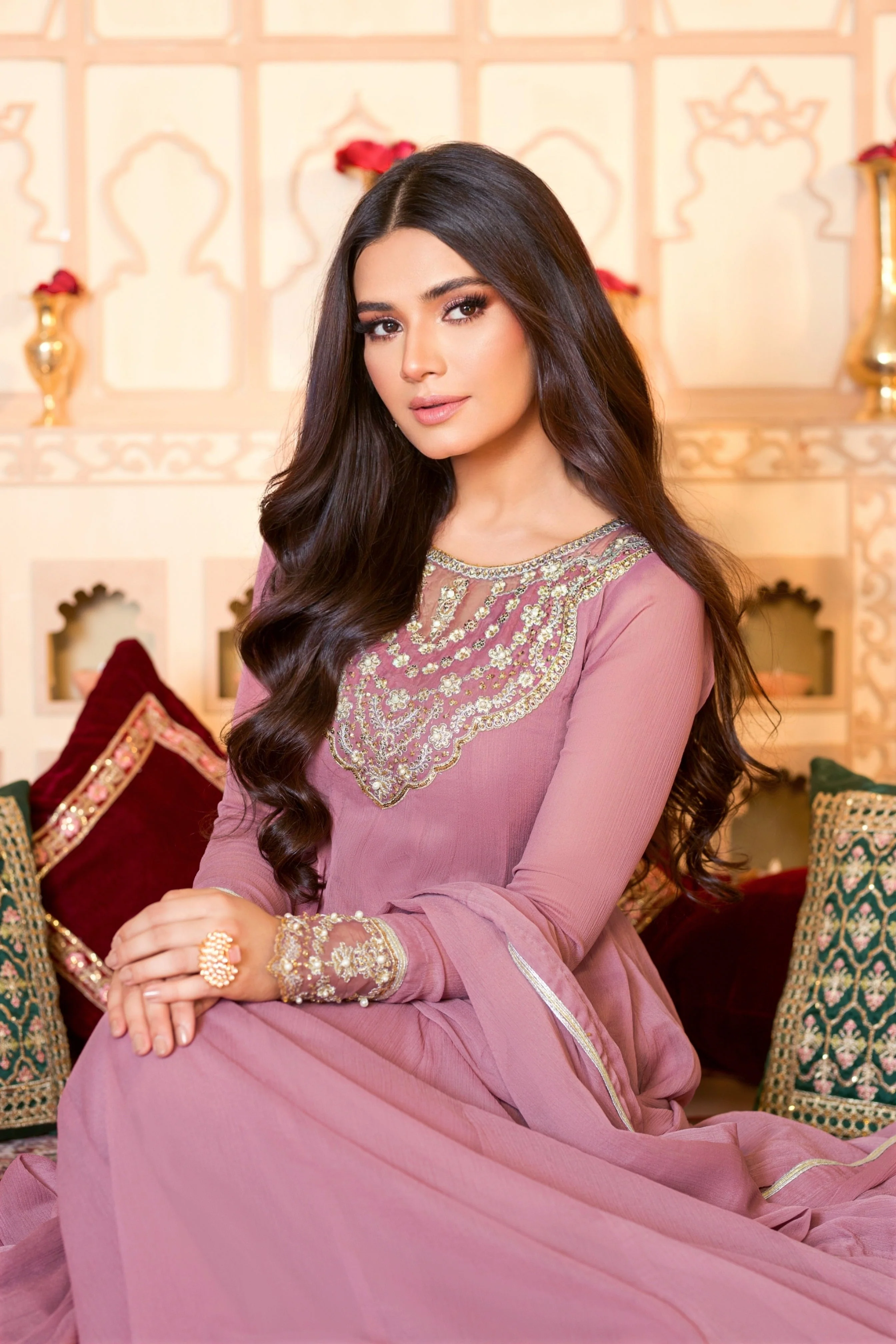 Kalidaar Frocks By Asma & Sidra Stitched Formals Suit-LILAC DREAM - Image 4