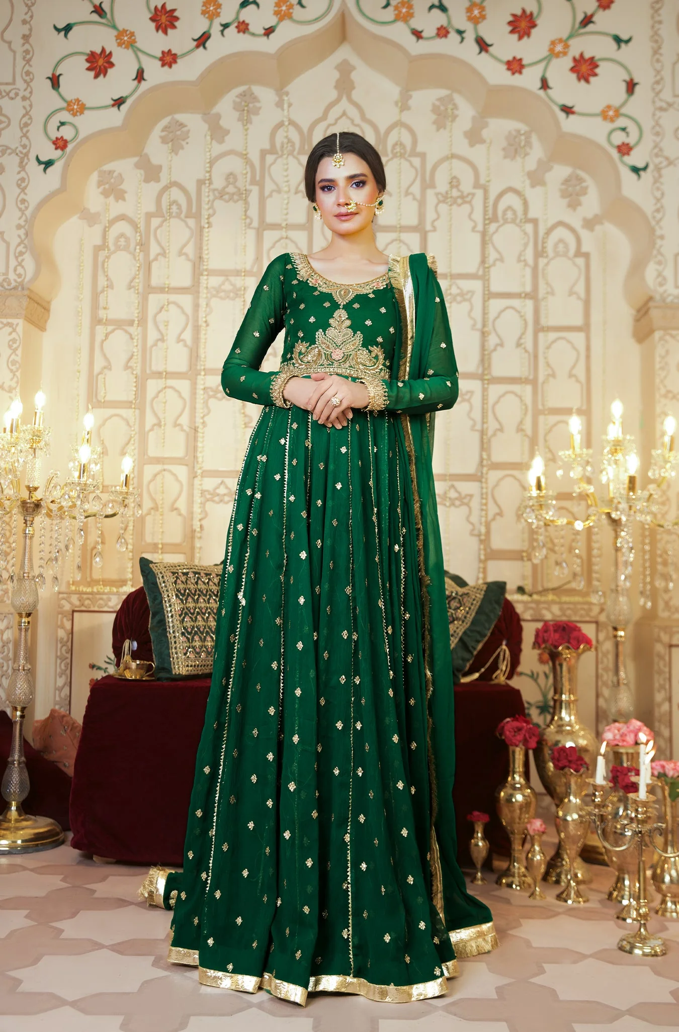 Kalidaar Frocks By Asma & Sidra Stitched Formals Suit-Noor ul Ain - Image 6
