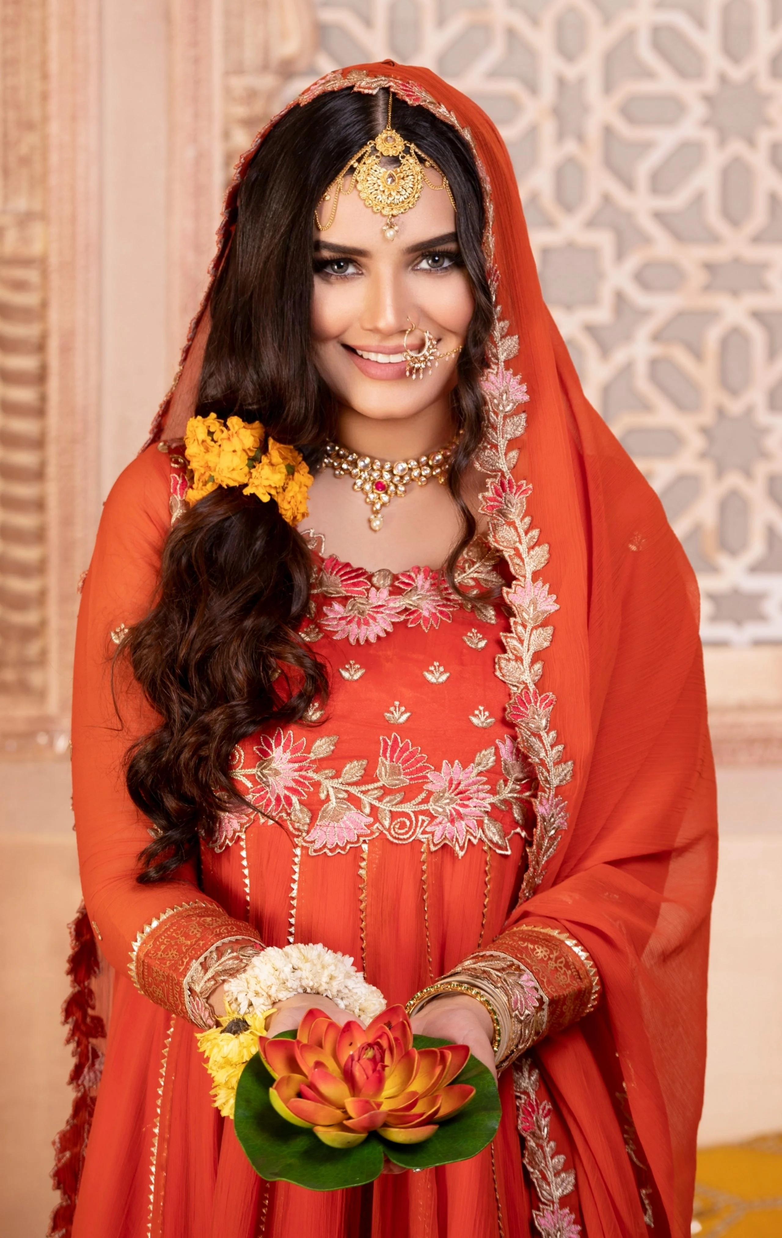 Kalidaar Frocks By Asma & Sidra Stitched Formals Suit-RANG-E-HINA - Image 3