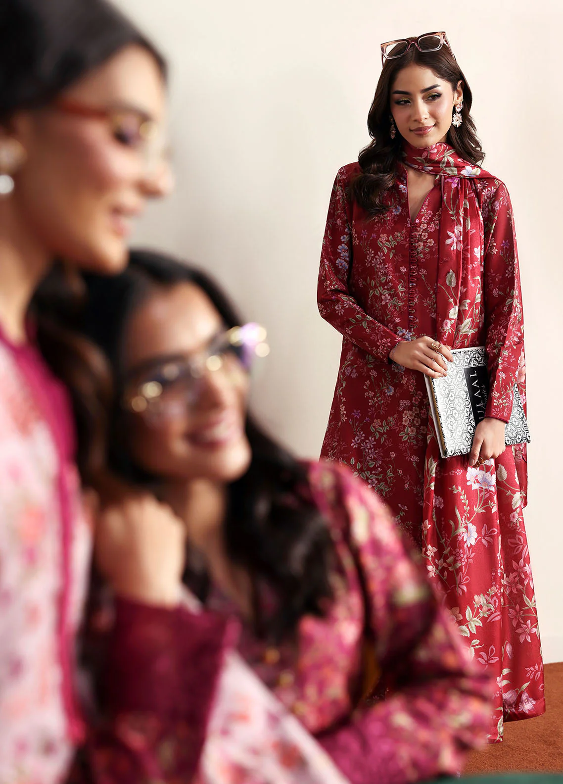 Gulaal Stitched 3 Piece Basic Lawn Suit-Aster - Image 12
