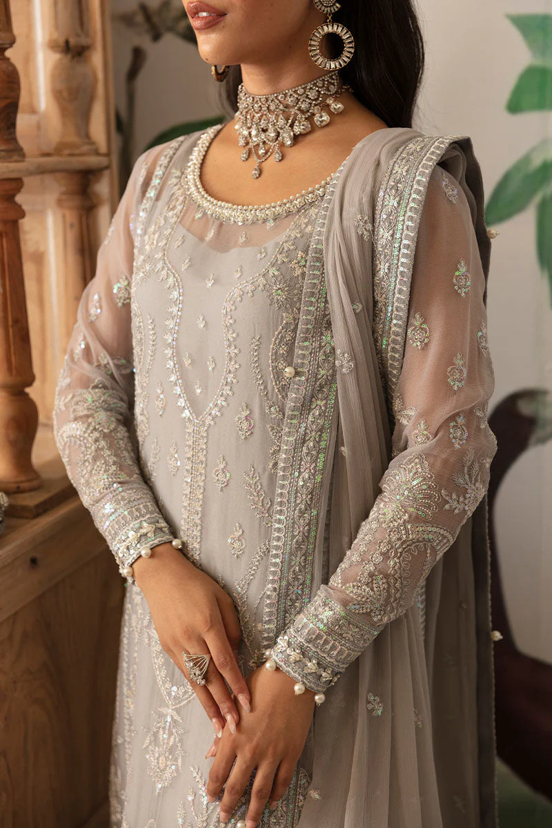 Gulaal Unstitched 3 Piece Emb Chiffon Suit-Aubrey-GL-EC-24V2-08 - Image 3