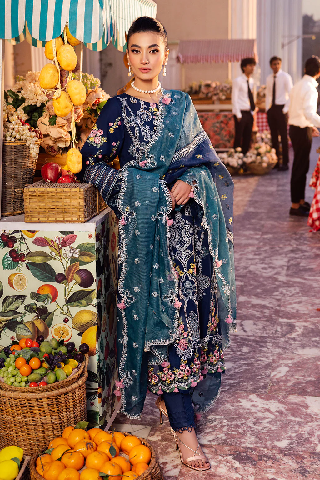 Roman Holiday By Sardinia Unstitched 3 Piece Lawn Collection-Aura - Image 4