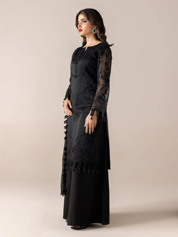 AURAPRET By Zebtan Stitched 3 Piece Luxury Formals Suit-Aurapret-10 | 3 Piece Embroidered Organza Suit - Image 3