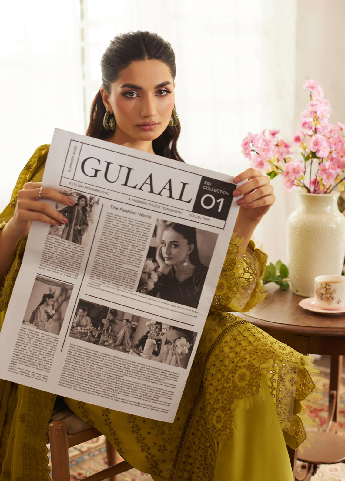 Lumiere By Gulaal Unstitched 3 Piece Chikankari Lawn Suit-Aurelia - Image 8