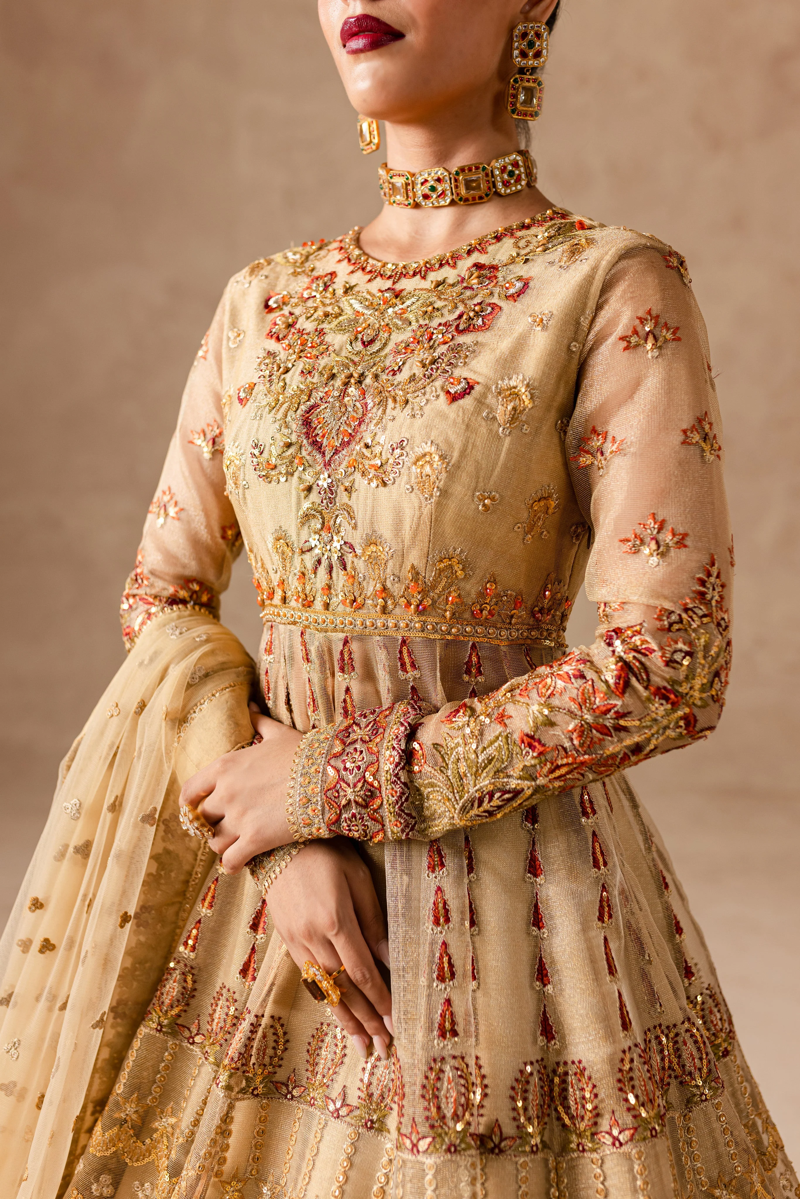 Cherie By Imran Ramzan Unstitched 3 Piece Luxury Formals Suit-Aurora - Image 4
