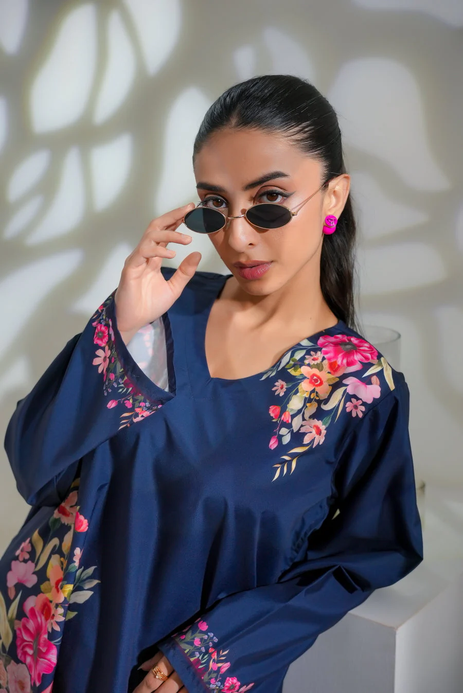 Dhaga Stitched 2 Piece Crepe Suit-Aurora - Image 4