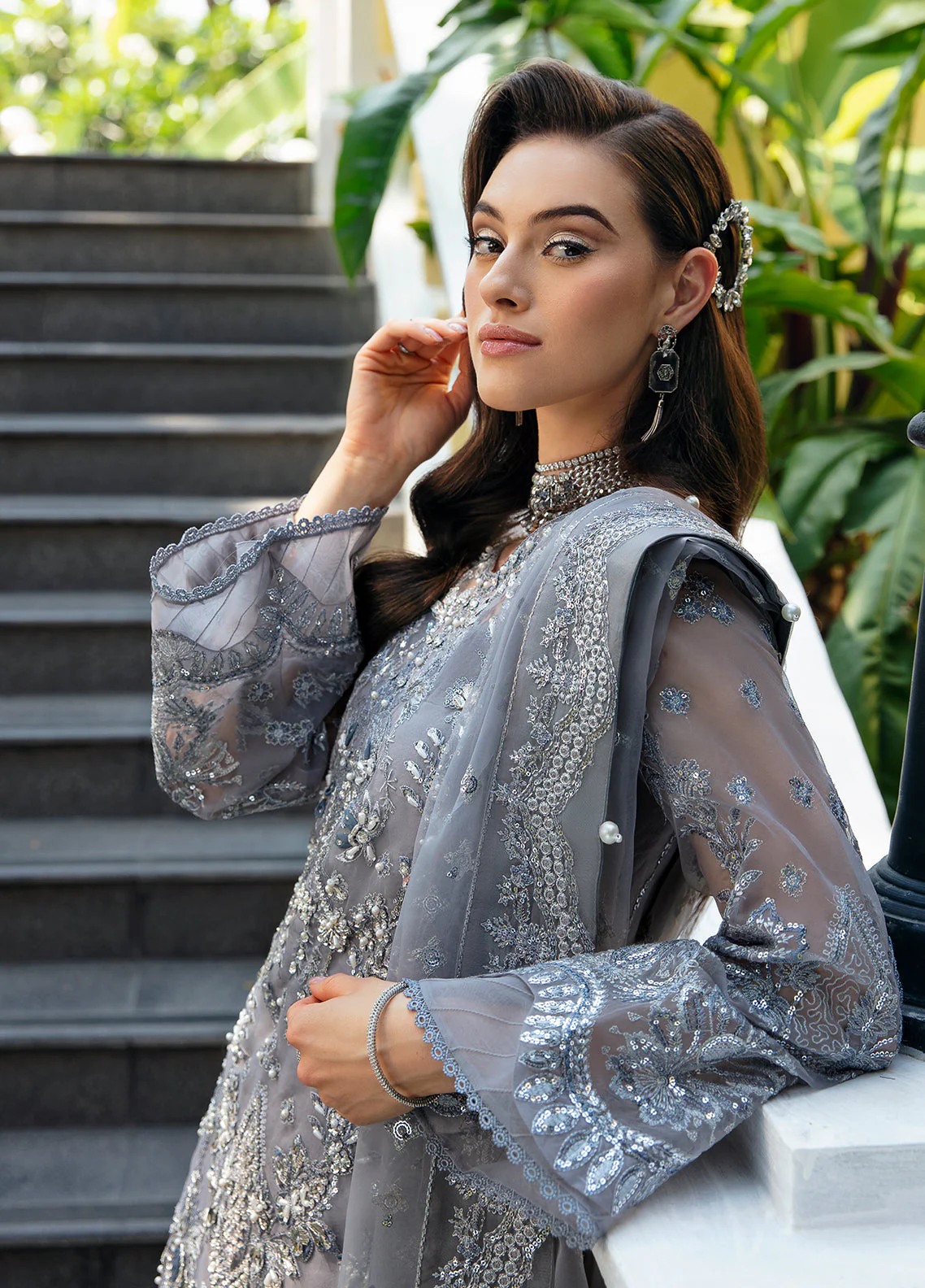 Gulaal Unstitched 3 Piece Luxury Pret Suit-Aviana (GL-LP-24V1-25) - Image 3