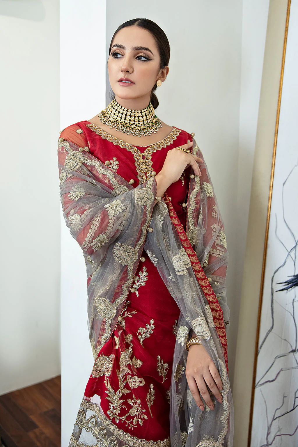 Zarposh Unstitched 3 Piece Formals Collection-Avis 08 - Image 5