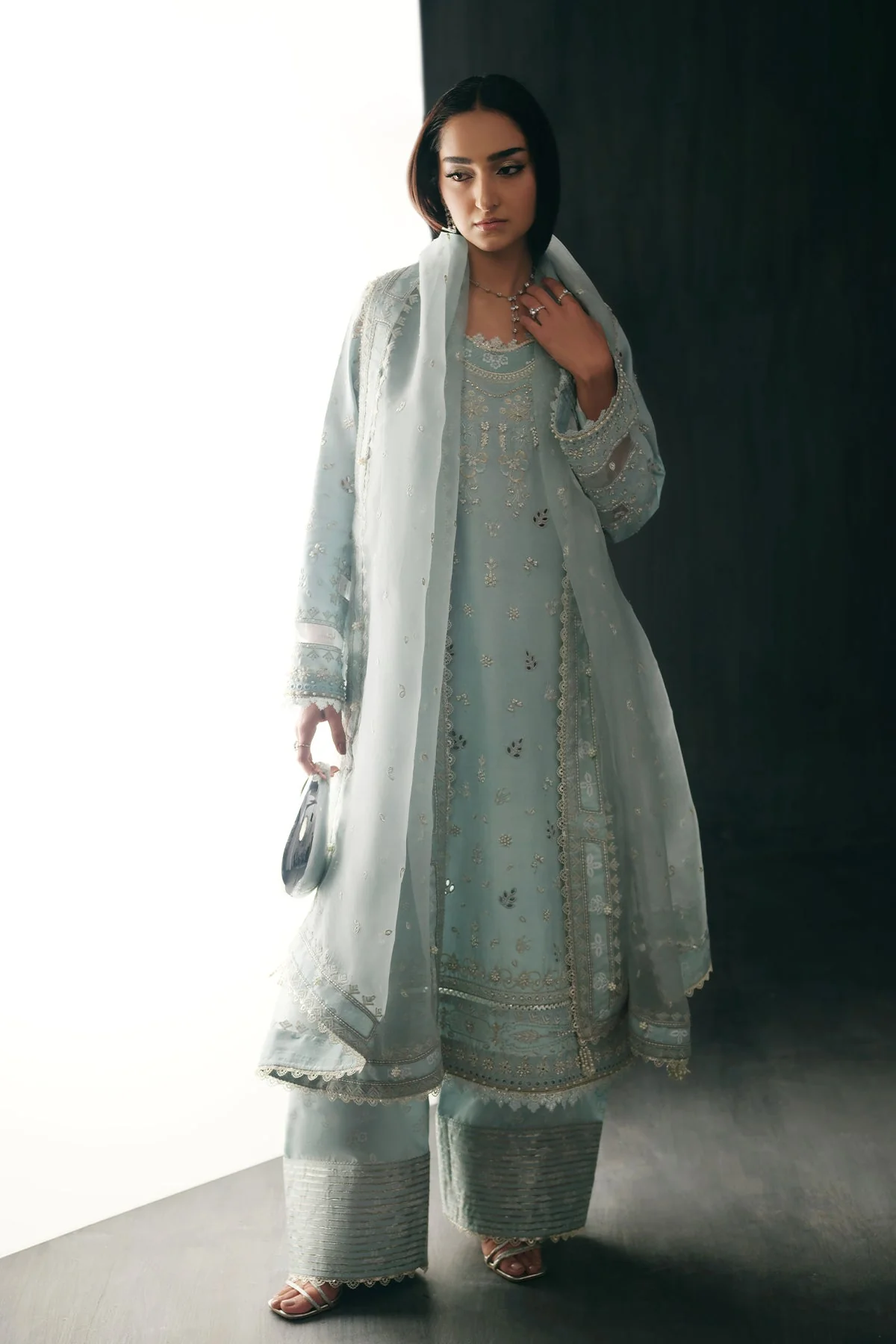 Silk Pret A Porter By Nyra Unstitched 3 Piece Festive Suit-Avisa