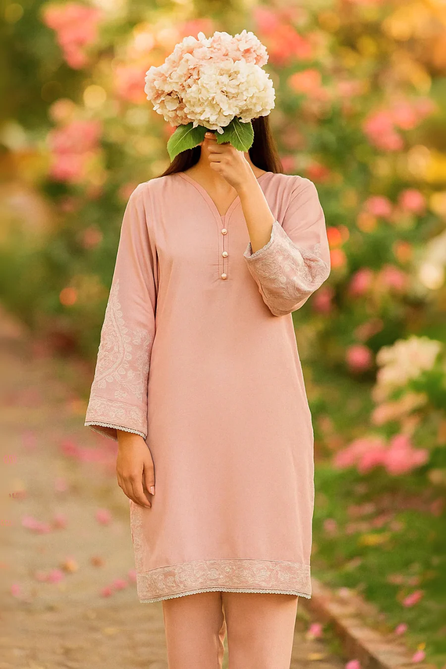 Noor E Rang by Ayla Studio Stitched 2 Piece Emb Summer Suit-Gulbadan