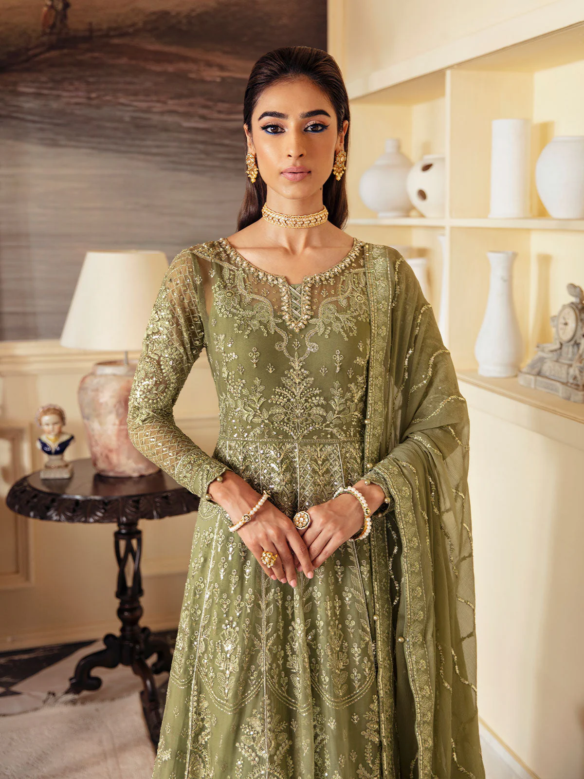 Gulaal Unstitched 3 Piece Emb Chiffon Vol-01 Suit-Aysa GL-EC-23V1-07 - Image 5
