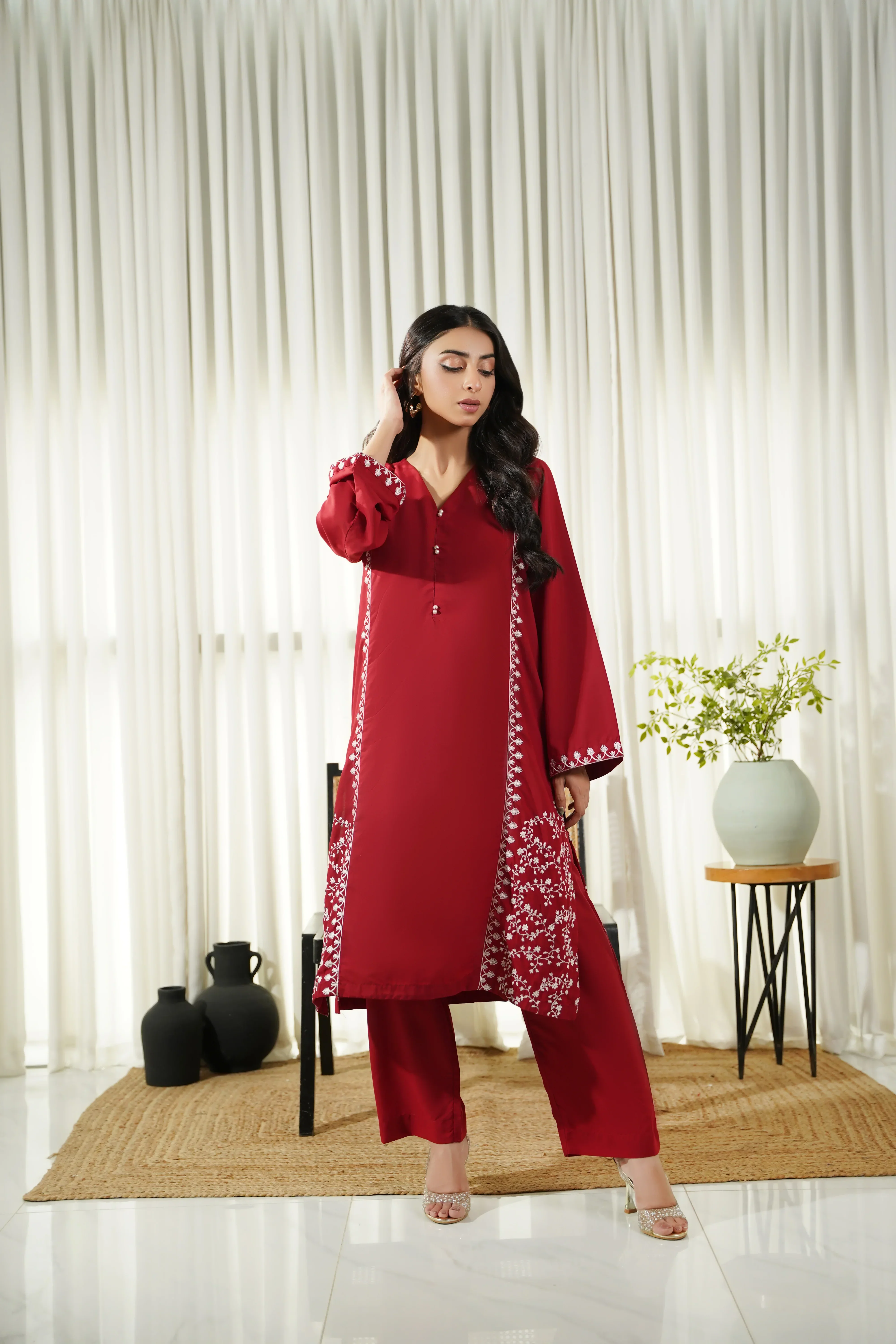 Dhaga Stitched 2 Piece Co Ords Summer Suit-Ayzel - Image 3