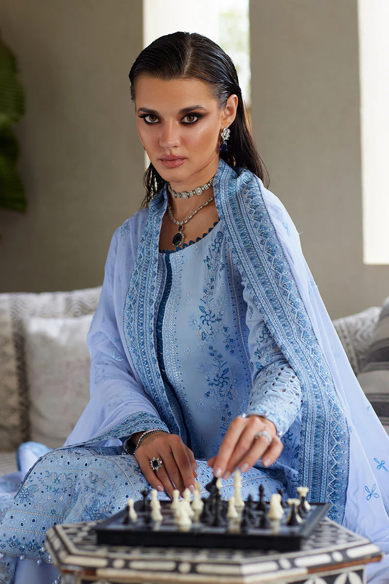 Gulaal Unstitched 3 Piece Luxury Lawn Suit-Azalea - Image 9