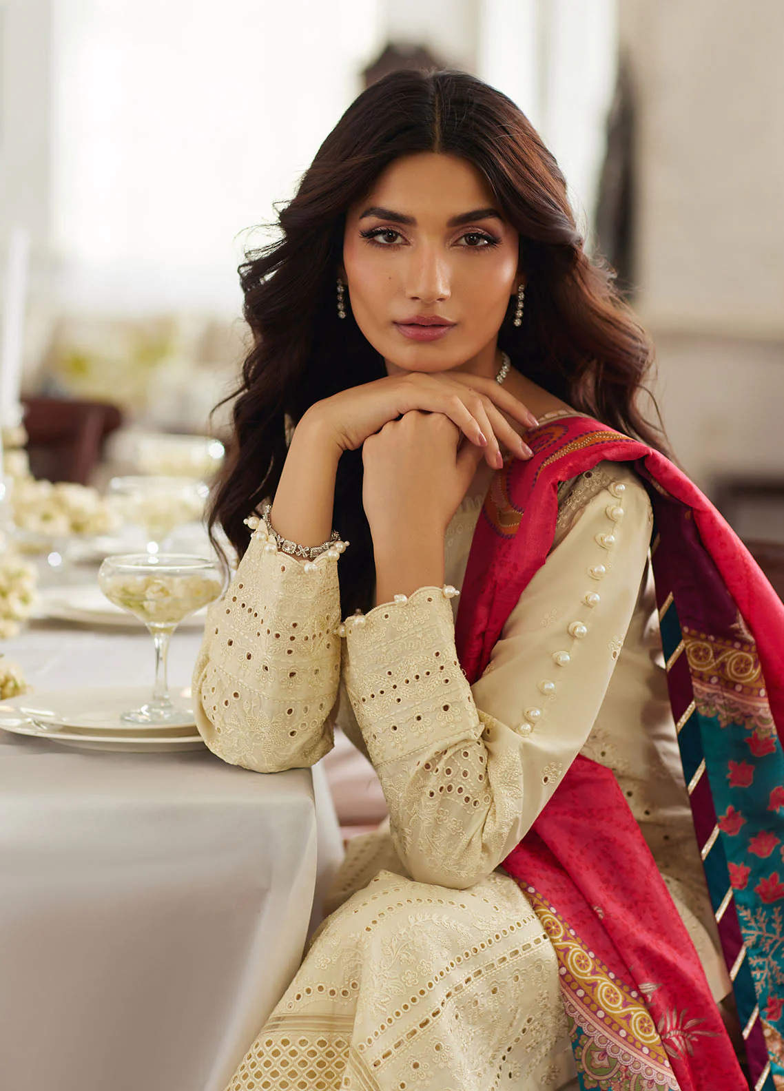 Lumiere By Gulaal Unstitched 3 Piece Chikankari Lawn Suit-Azmin - Image 8