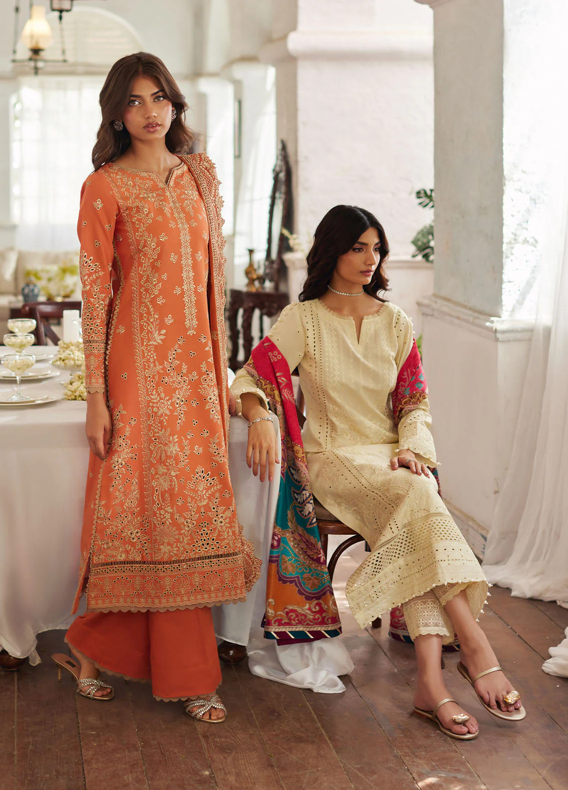 Lumiere By Gulaal Unstitched 3 Piece Chikankari Lawn Suit-Azmin - Image 9