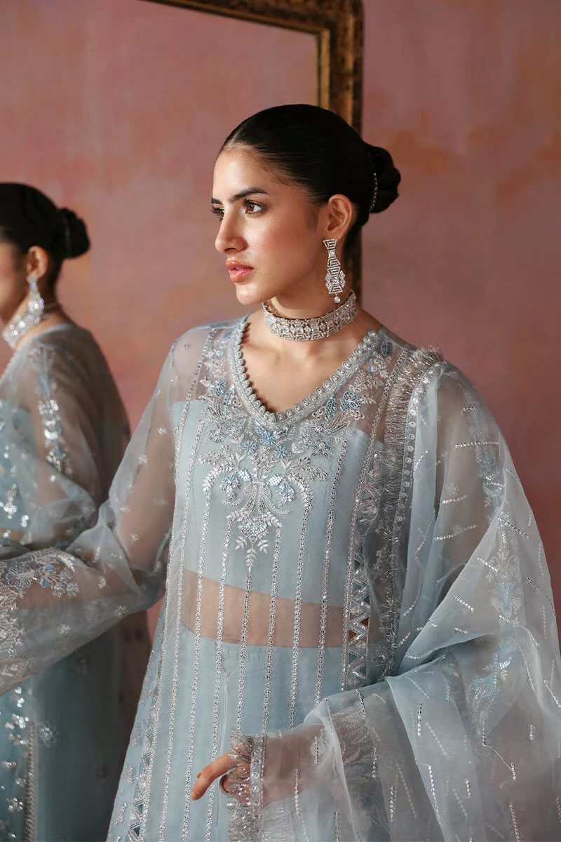 Tara By Sardinia Unstitched 3 Piece Wedding Collection-Azure - Image 2