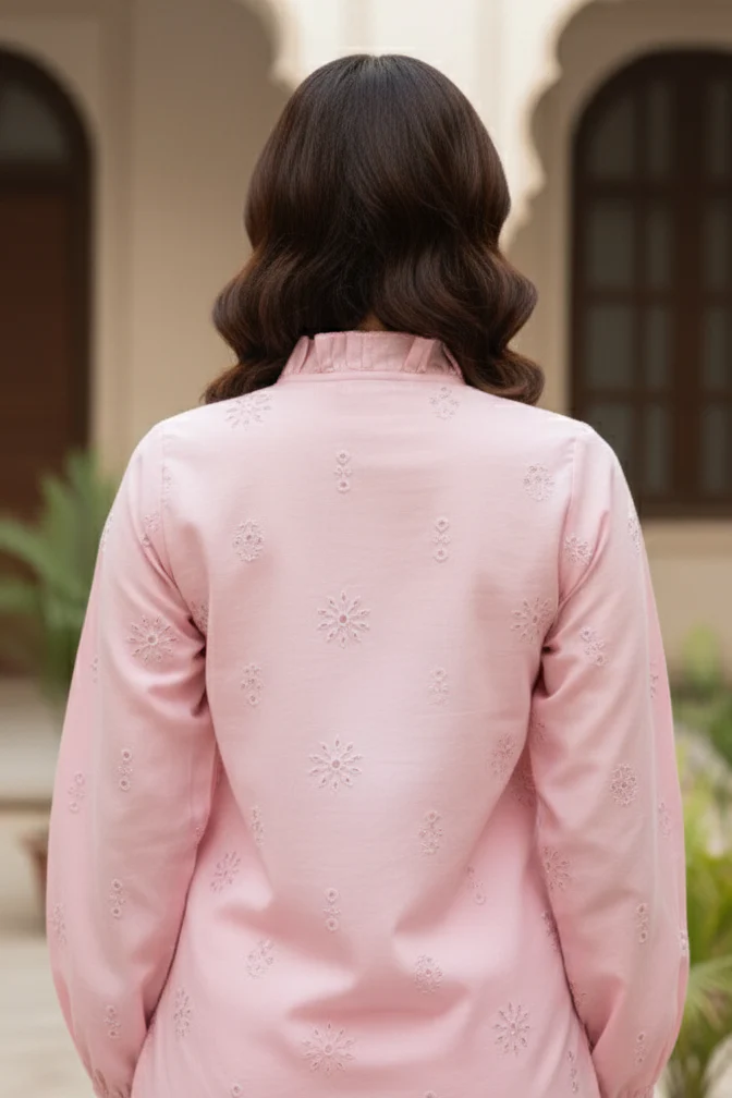 Festive Glow By Ahlam Vol-01-Baby-Pink Shirt Piece - Image 3