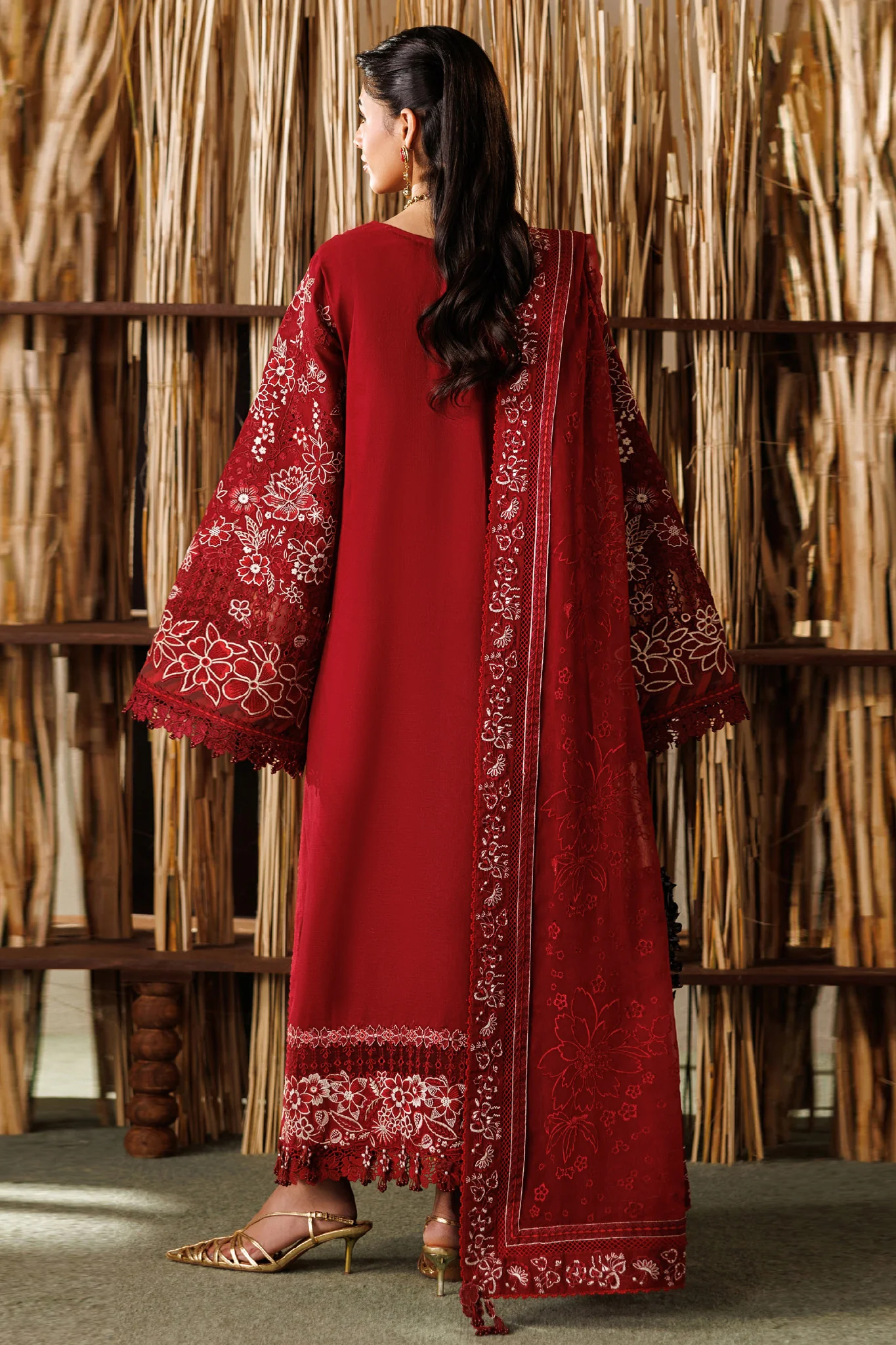 Baroque Unstitched 3 Piece Emb Eid Lawn Suit-EL26-D05 - Image 3