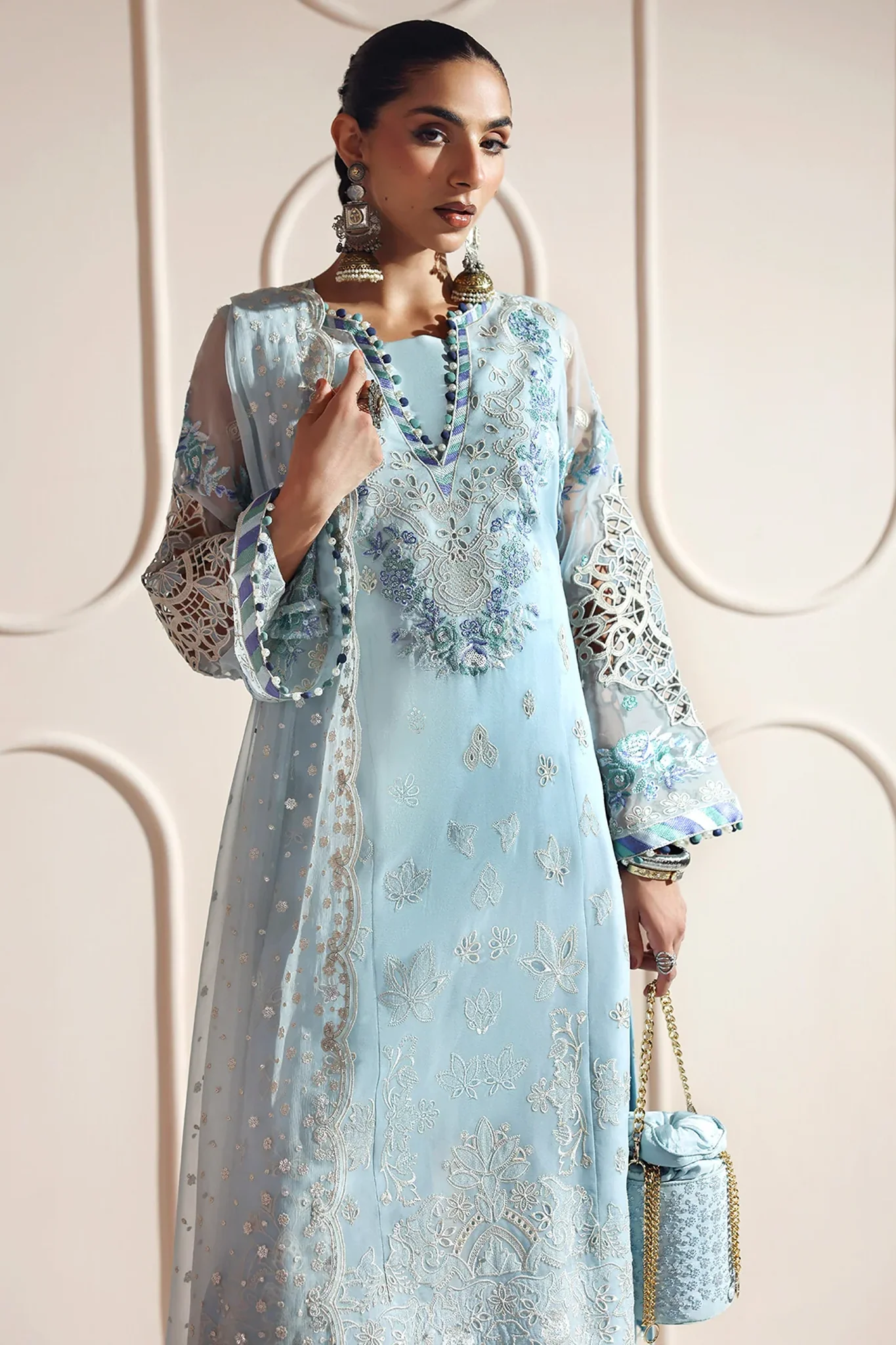 Aymal By Alizeh Unstitched 3 Piece Formals Vol-02 Suit-BCH-2204-Dhanak - Image 2