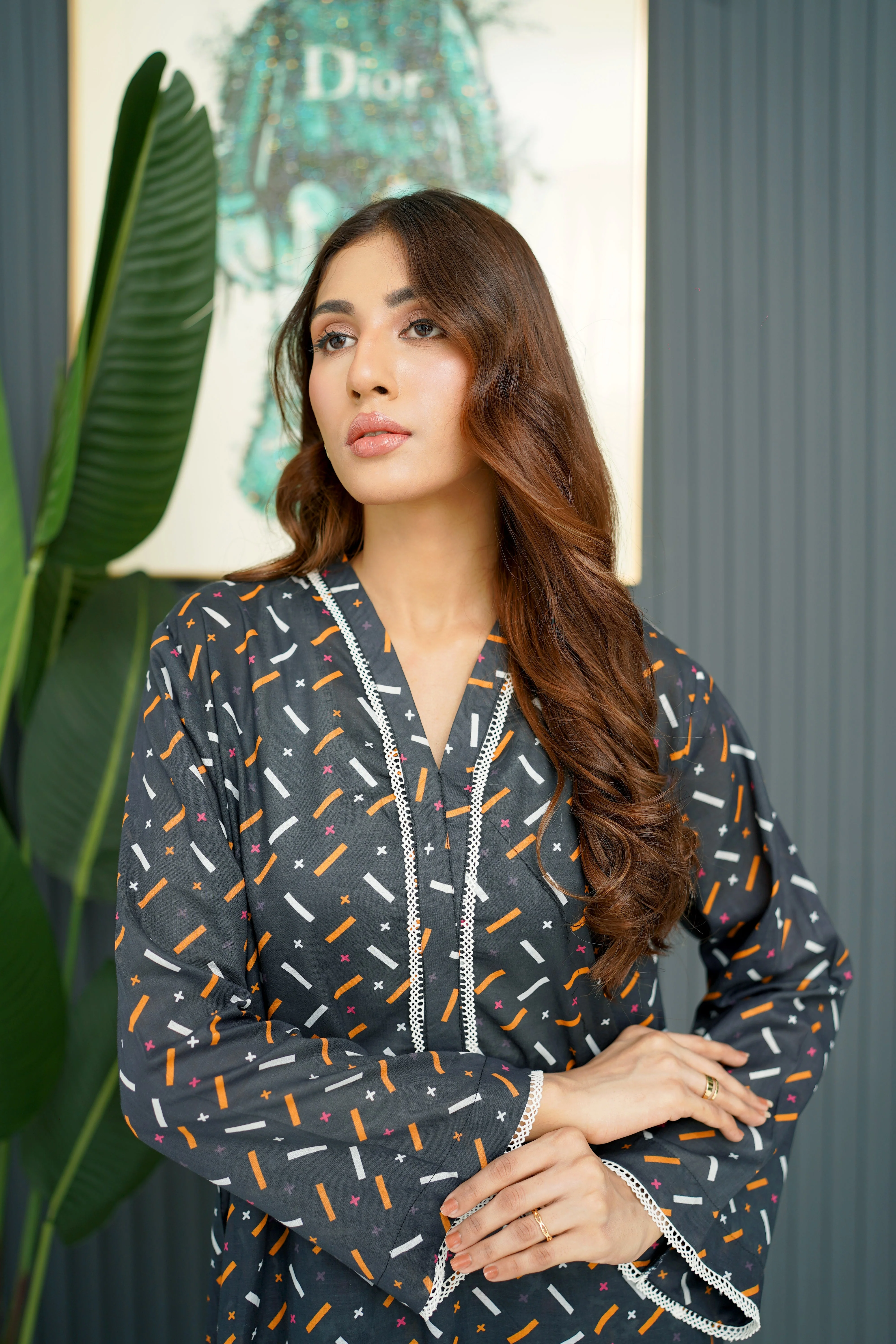 Amal Stitched 2 Piece Summer Lawn Collection-Black Bliss - Image 4