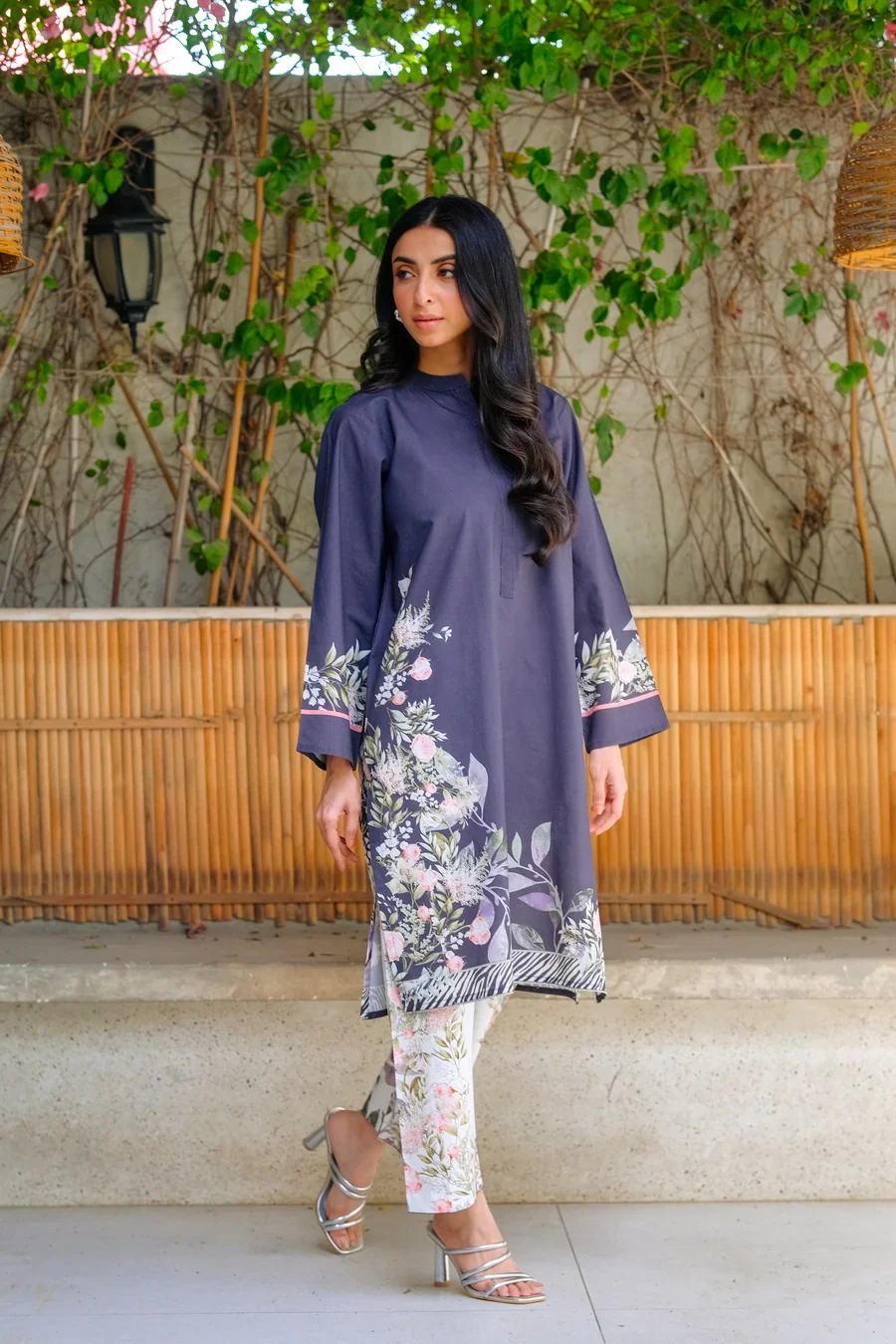 Amal Stitched 2 Piece Luxury Lawn Collection-Tiffany - Image 3