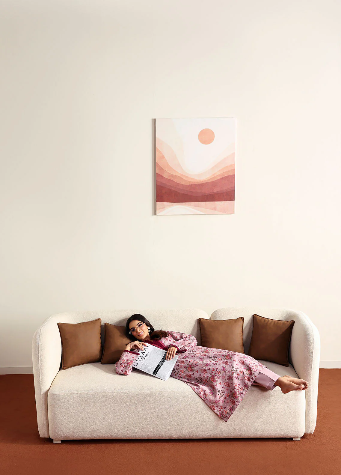 Gulaal Stitched 2 Piece Basic Lawn Suit-Blossom - Image 8