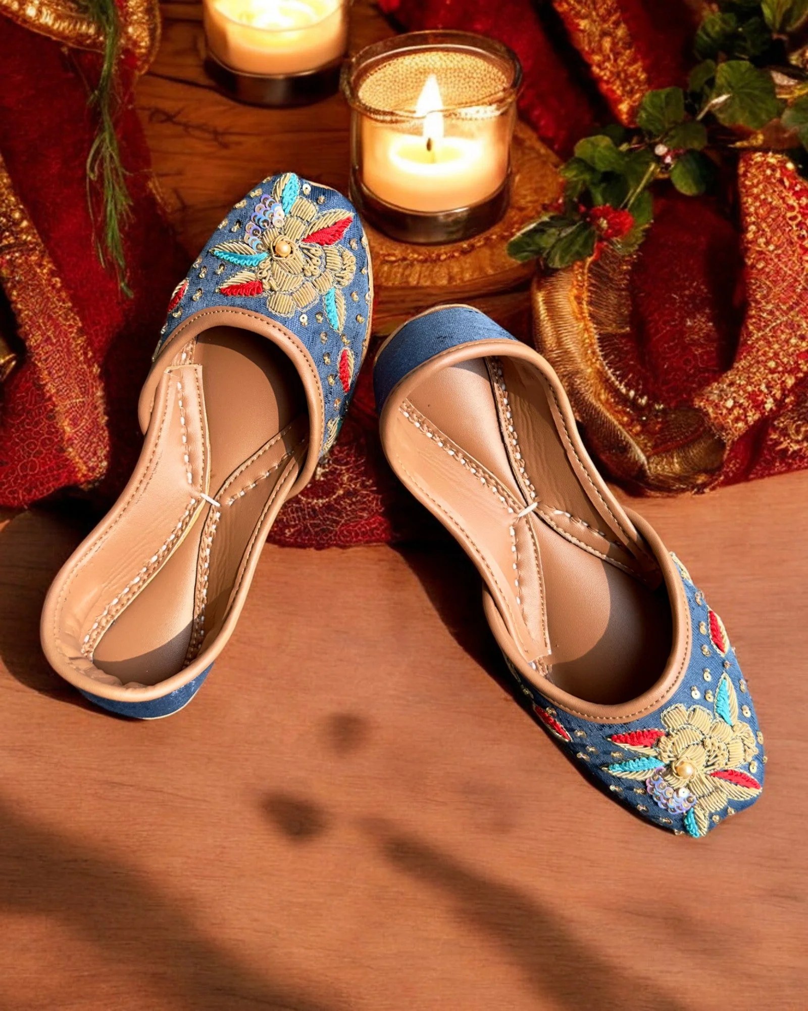 Ujaala Resham - Blue Jutti - Image 7