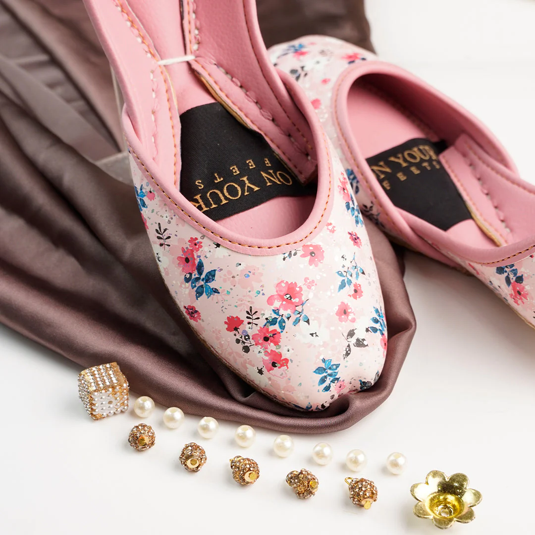 On Your Feets Blush Pink Floral - Image 2
