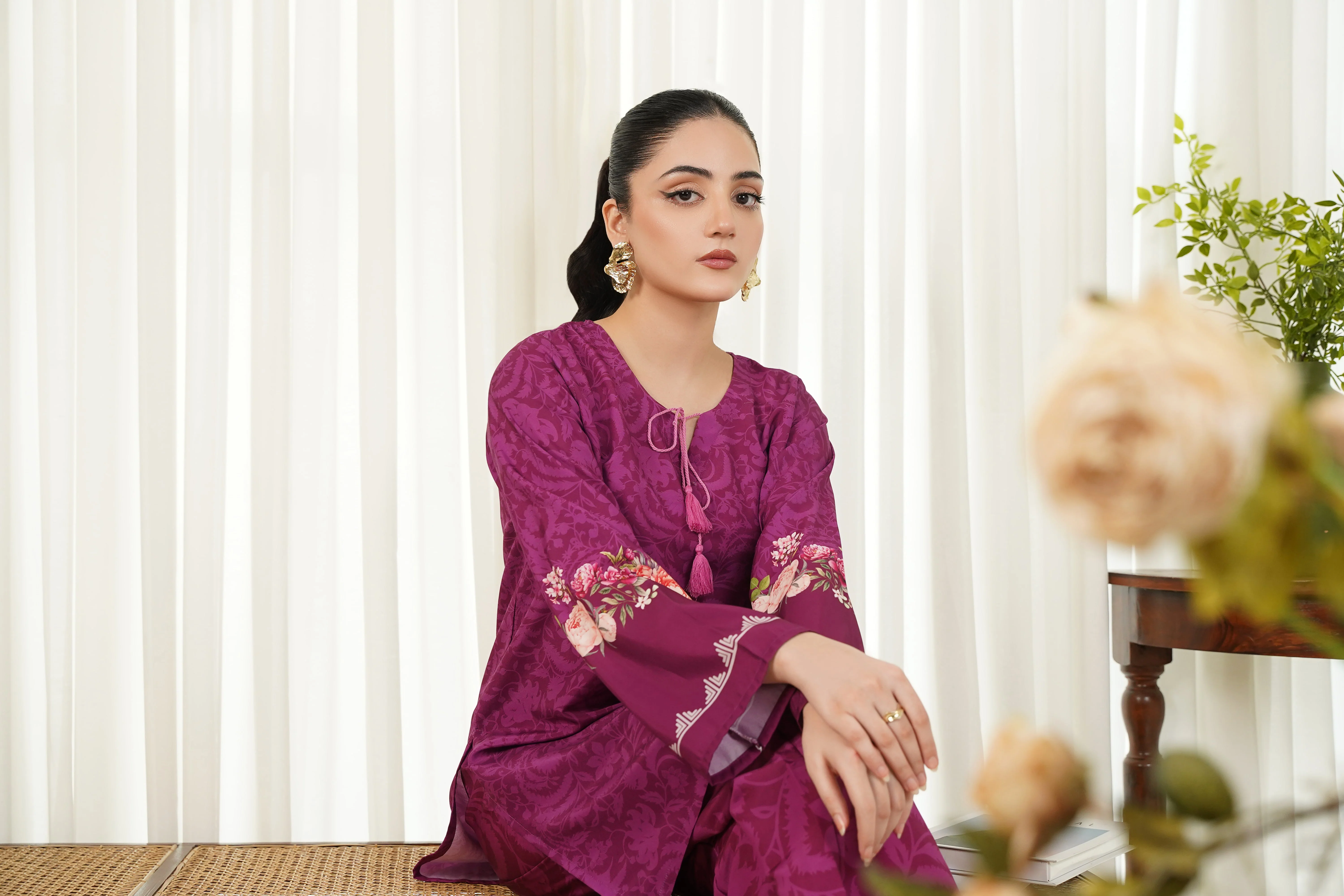 Dhaga Stitched 2 Piece Poly Cambric Suit-Bridgette - Image 2