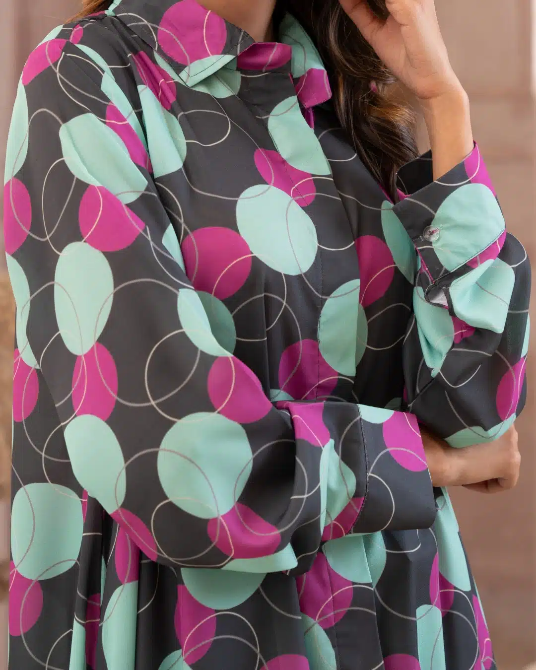 Ayla Studio Stitched PRINTED ESSENTIAL 1PC - Bubbles - Image 4