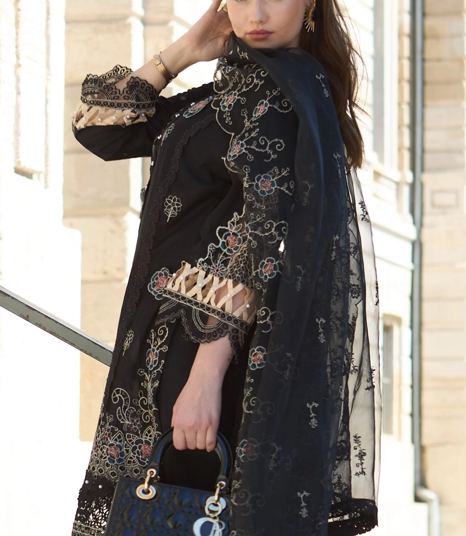 Huma Gul Unstitched 3 Piece Luxury Emb Lawn Suit-Cala HG-06 - Image 7