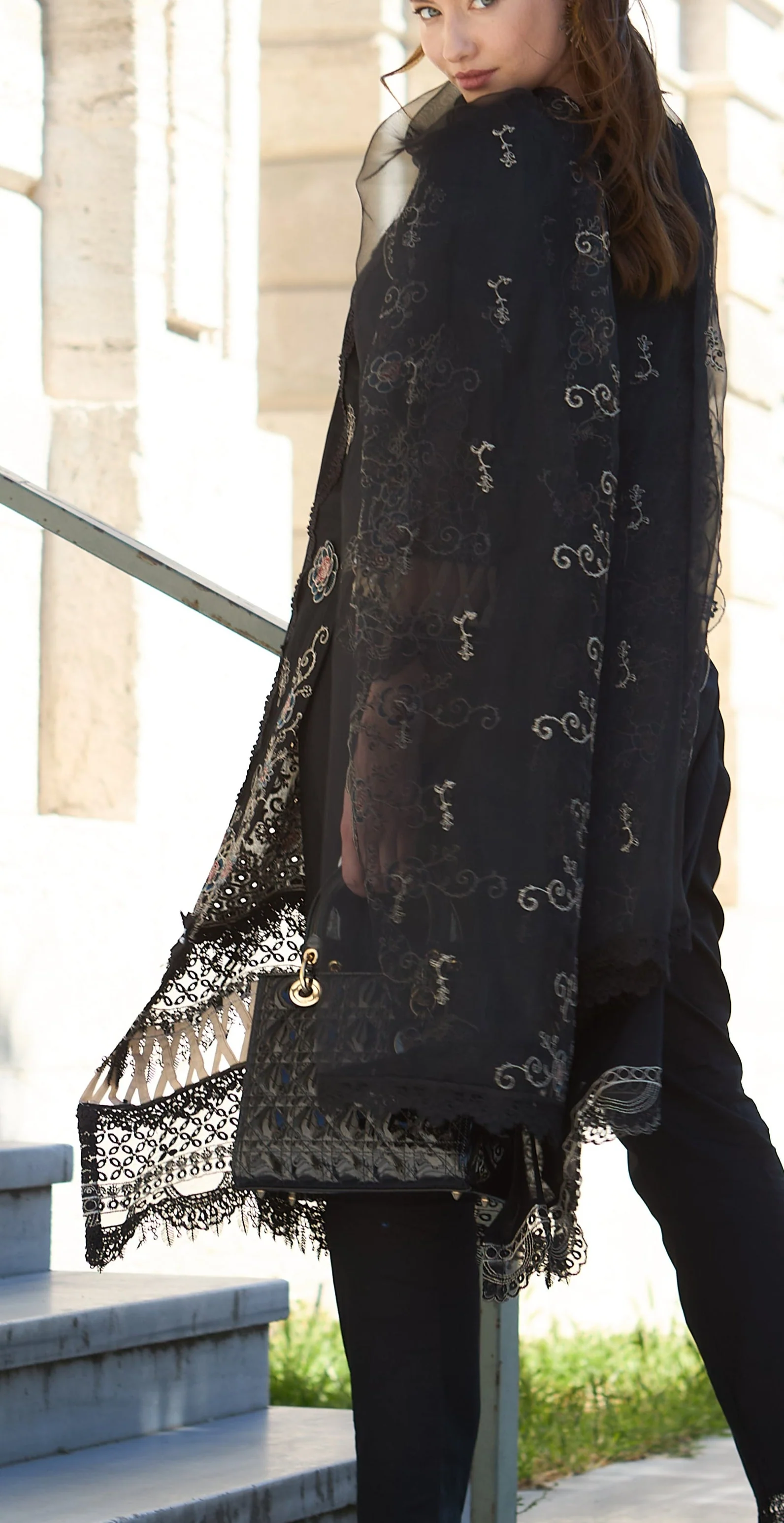 Huma Gul Unstitched 3 Piece Luxury Emb Lawn Suit-Cala HG-06 - Image 8