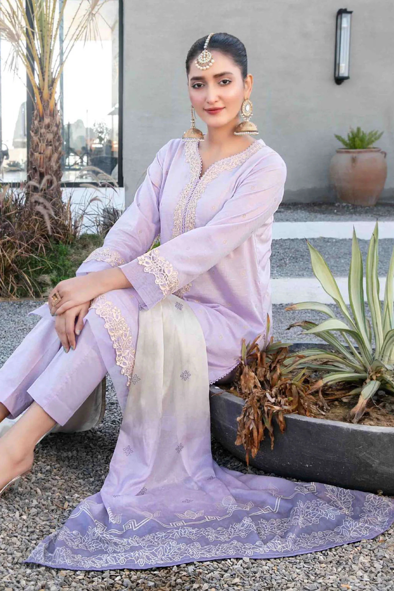 Calafia By Tawakkal Stitched 3 Piece Emb Lawn Collection-D-3147 - Image 3