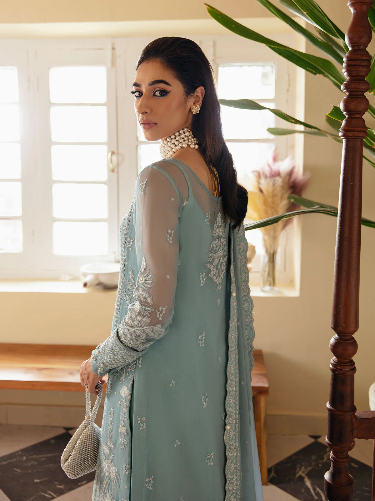 Gulaal Unstitched 3 Piece Emb Chiffon Vol-01 Suit-Calypso GL-EC-23V1-05 - Image 5