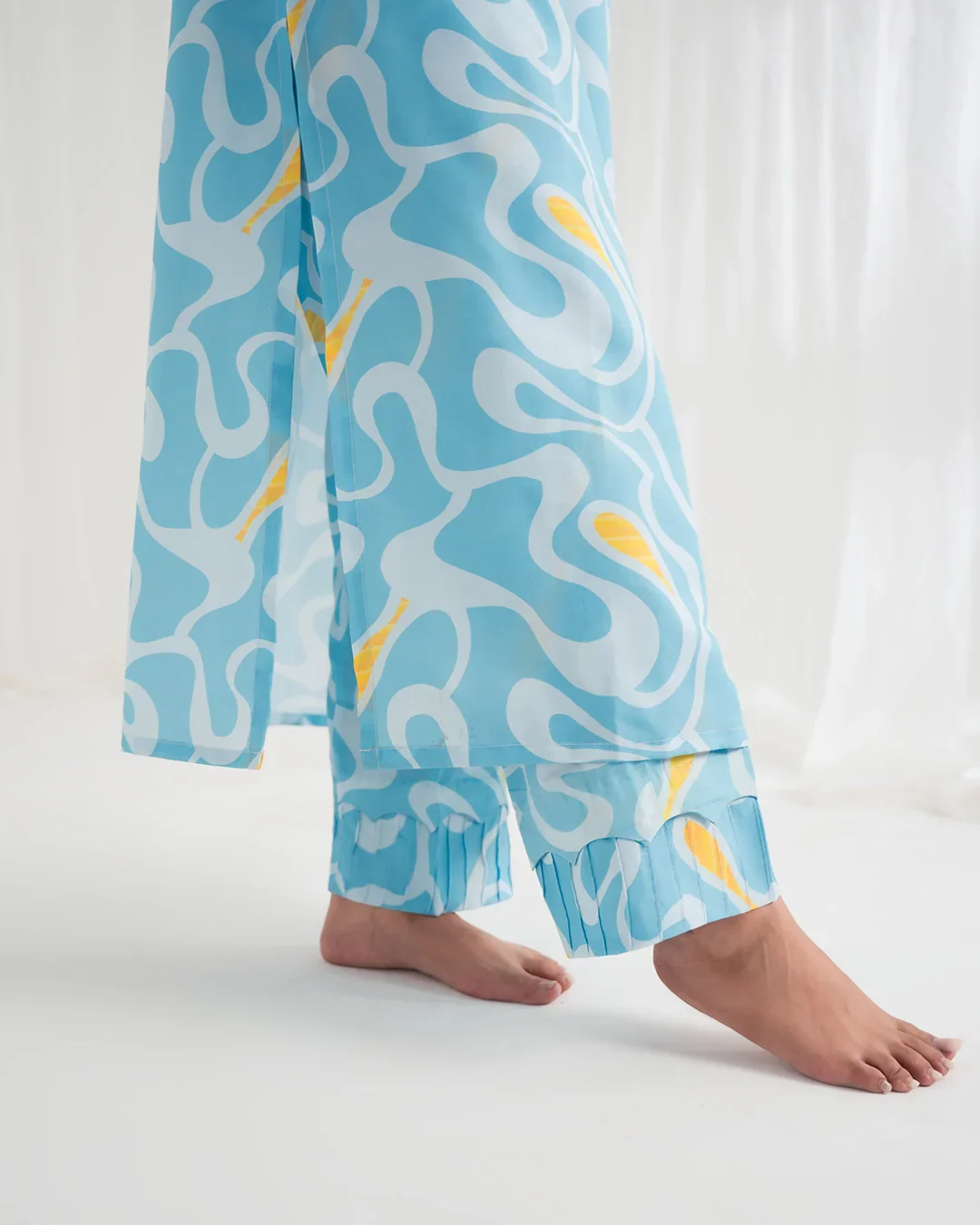 Summer Rizz By Qariney Stitched 2 Piece Co Ords Drop-01 Suit-Carolina Blue - Image 4