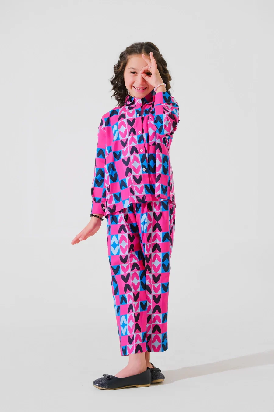 Dhaga Stitched 2 Piece Premium Cambric Kids Suit-Carolina - Image 5