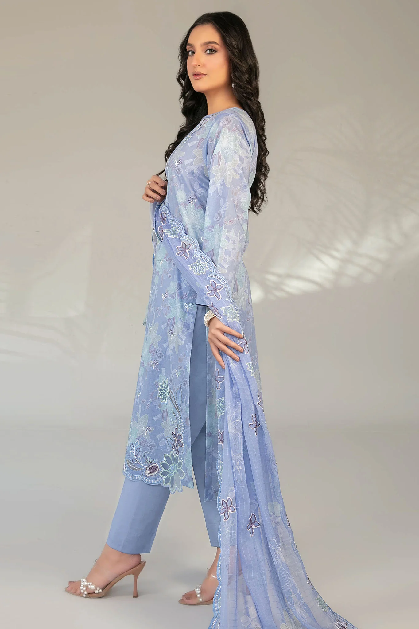 Casca By Tawakkal Unstitched 3 Piece Emb Lawn Suit-D-2908 - Image 3