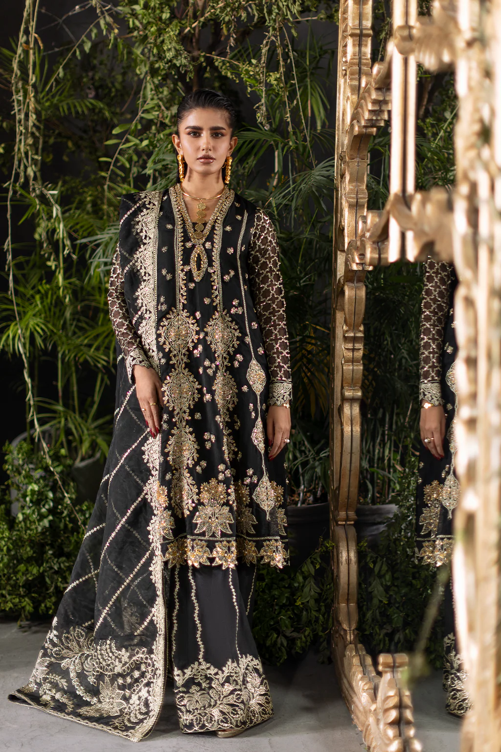 Flurie By Meeral Unstitched 3 Piece Formals Vol-03 Suit-Celestia - Image 4