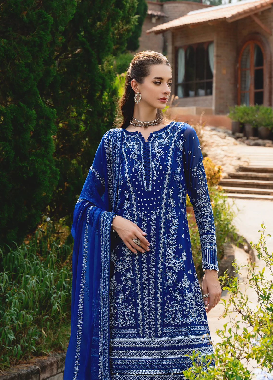 Gulaal Unstitched 3 Piece Luxury Emb Pret Suit-Celise (GL-EP-2024-20) - Image 3