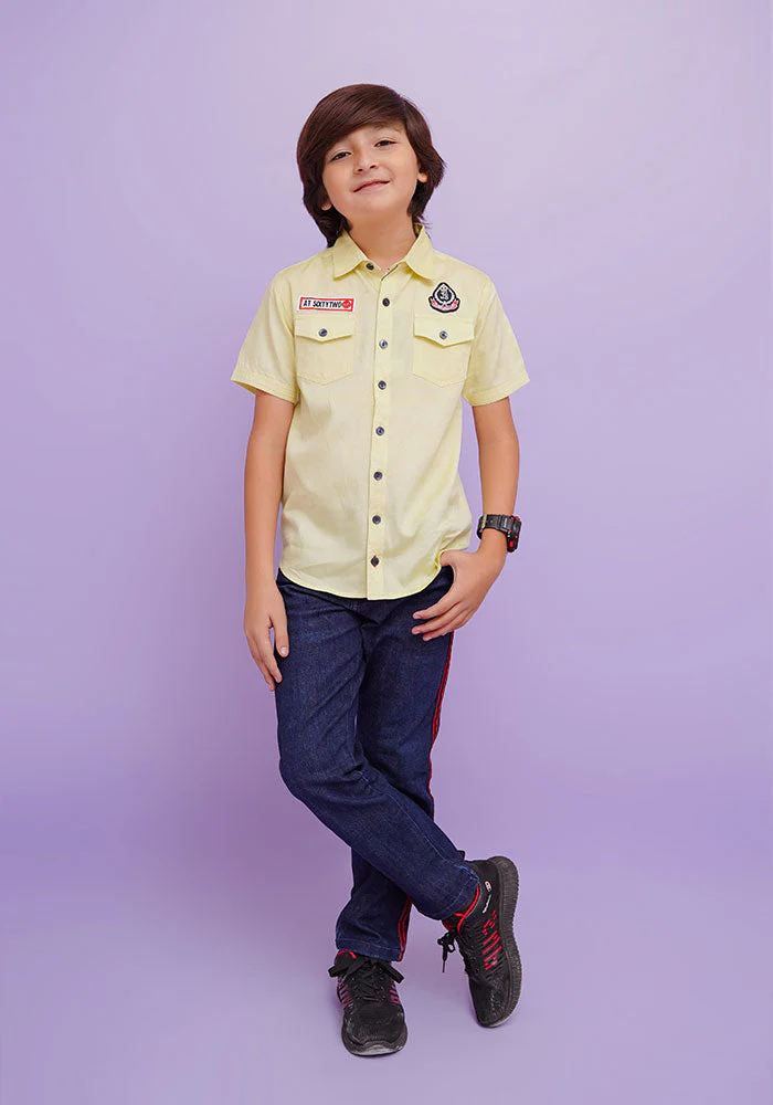 Ochre Clothing Chambray Cotton Shirt
