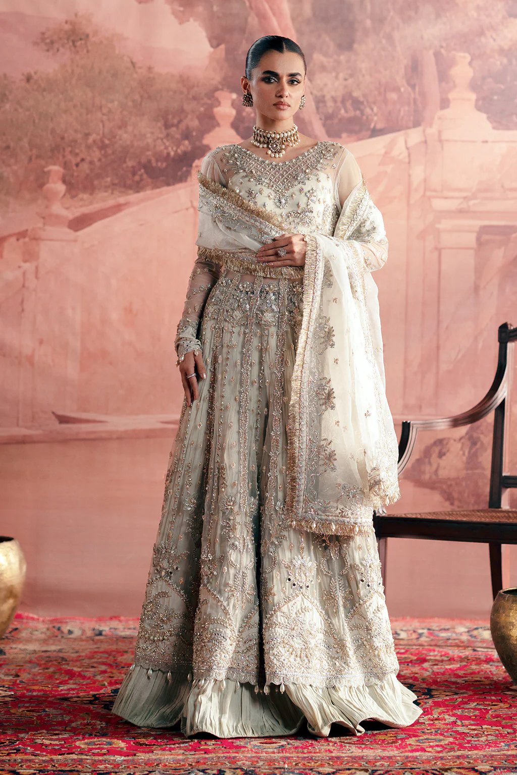 Zarposh Unstitched 3 Piece Formals Collection-Chandni - Image 5