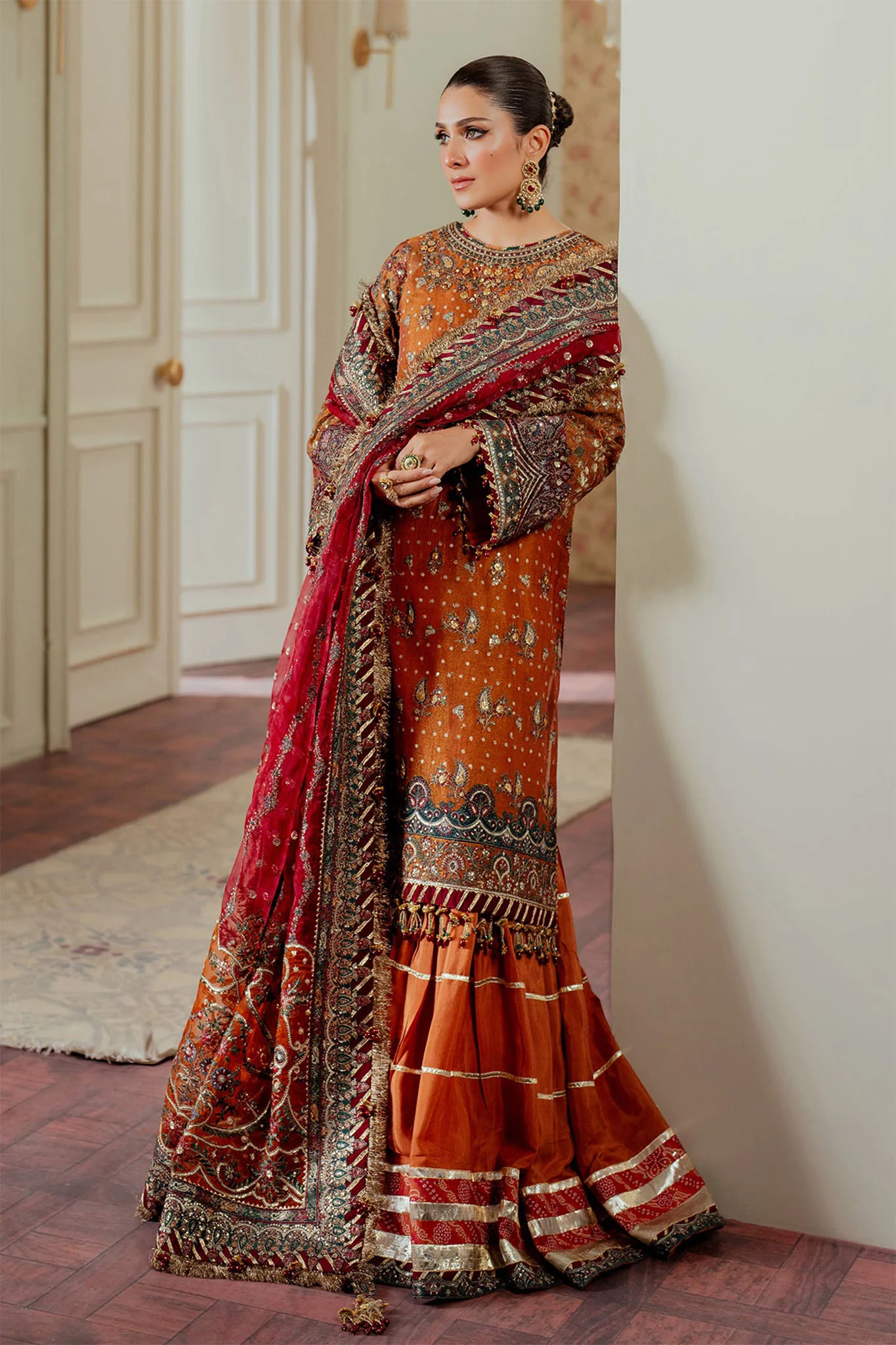 Chantelle By Baroque Unstitched 3 Piece Luxury Formals Vol-13 Suit-EC-01 - Image 4
