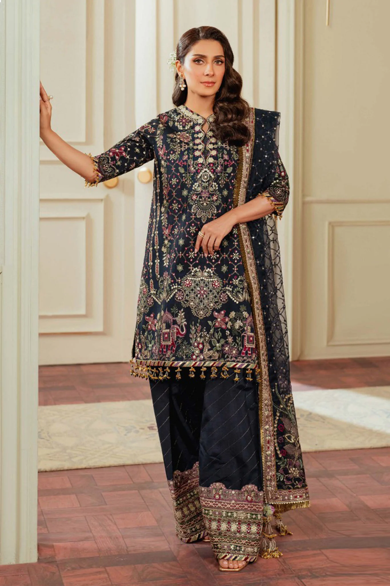 Chantelle By Baroque Unstitched 3 Piece Luxury Formals Vol-13 Suit-EC-07