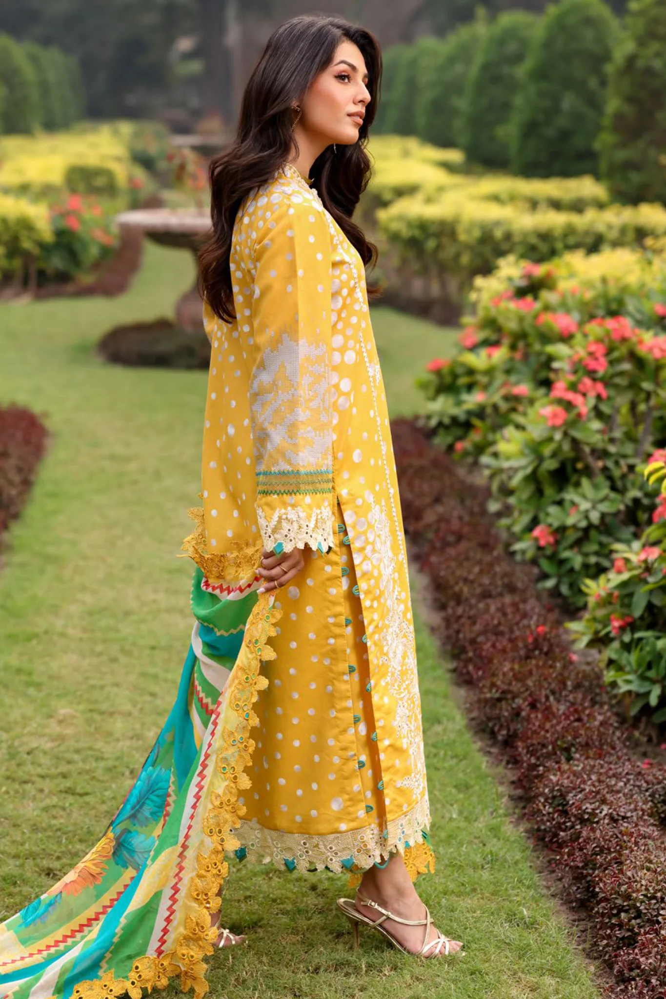 Rang-E-Bahar By Charizma Unstitched 3 Piece Emb Lawn Eid Edit Collection-CRB5-06 - Image 3