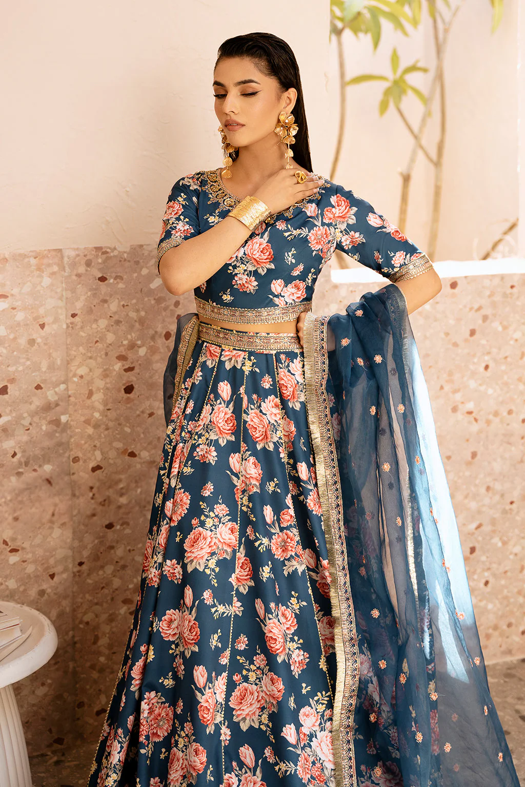 Zarposh Unstitched 3 Piece Formals Collection-Charmeuse - Image 6